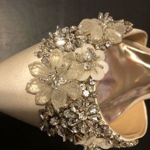 Badgley Mischka Wedding Flats! Sz 8.5